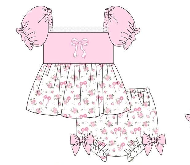 Pink Bow Floral Cottage Collection - eta August Boyis