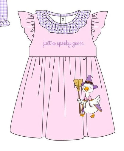 Purple Witch Silly Goose Collection - Girl Bloomer Set Boyis
