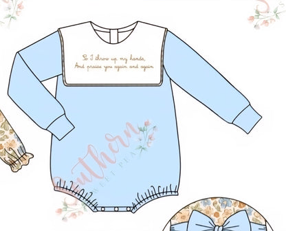 I Throw My Hands Up Hallelujah Embroidery Collection - eta September Sweet Haven Boutique