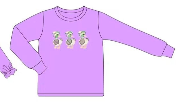 Duck Mardi Gras Embroidery Sweatshirt Collection - ETA December Boyis