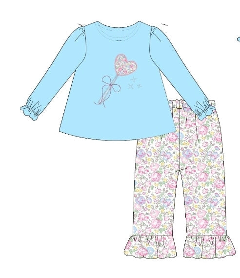 Blue Floral Heart Wand Collection - ETA December Boyis