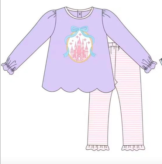 Purple Princess Castle Collection Bloomer Set - ETA December Boyis