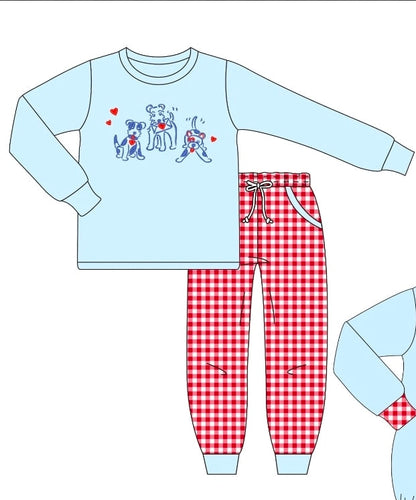 Blue Valentine's Dogs Embroidery Collection - ETA December Boyis