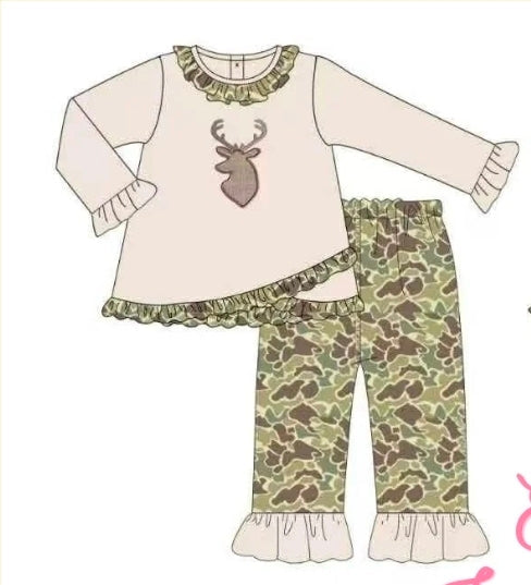 Tan Camo Deer Applique Collection - ETA January Boyis