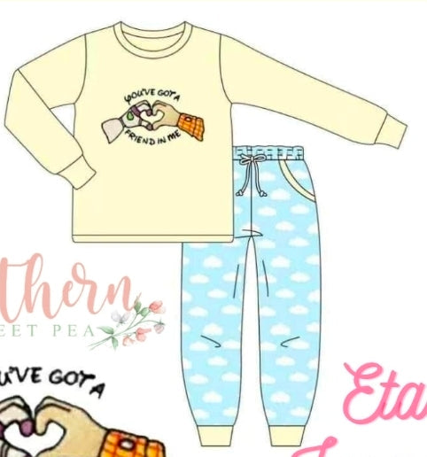 Yellow You've Got a Friend in Me Heart Hands Collection - ETA January Boyis