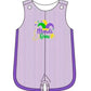 Purple Mardi Gras Seersucker Bow Back Embroidery Collection - ETA January Boyis