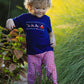 Christmas Navy with Santa Sleigh Machine Smocked Boy Pants Set Rylee Faith