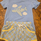 Hazel Blue Airplane Short Set Posh Petites