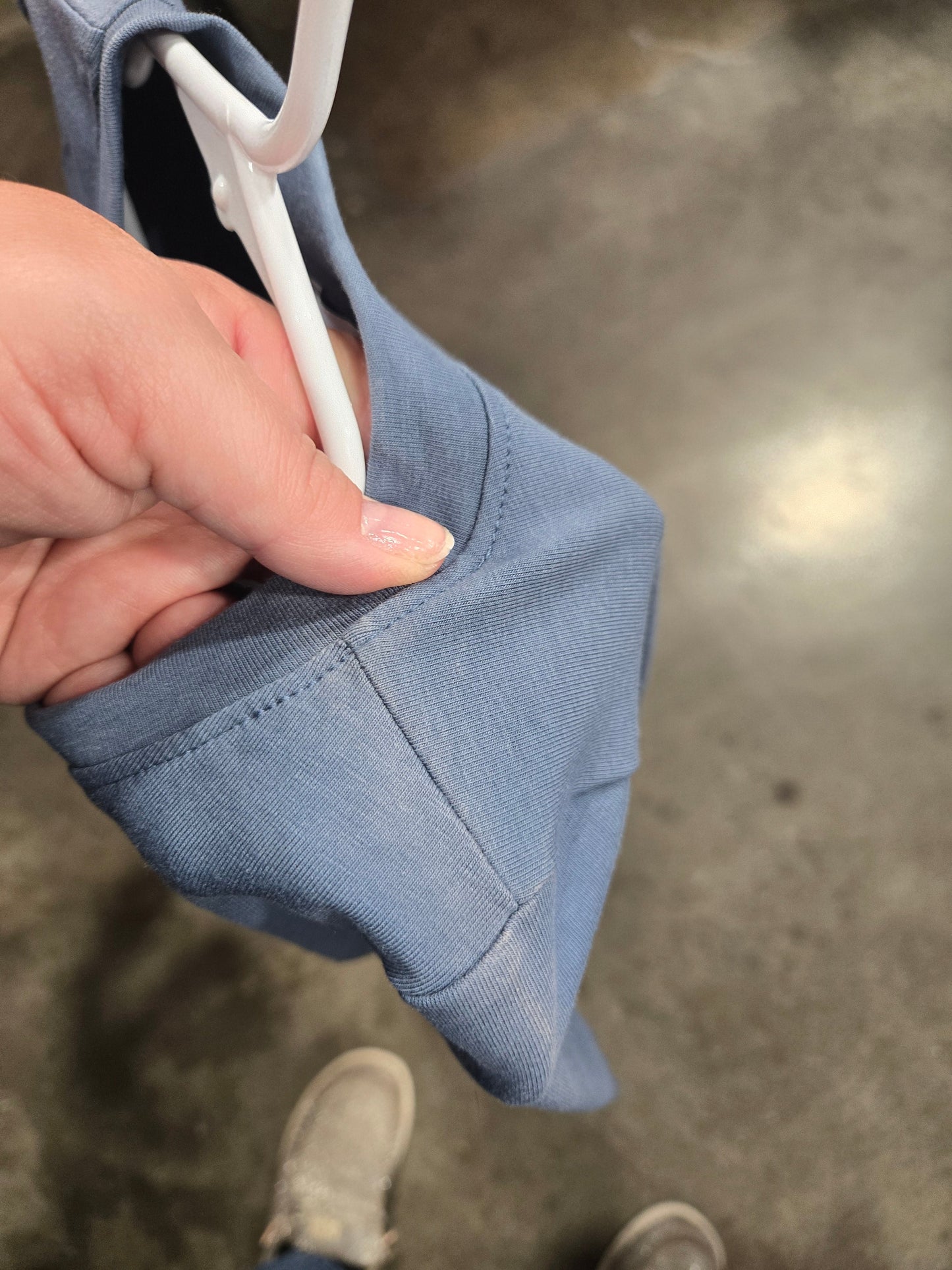 Navy Hero Character Embroidery Long Sleeve Shirt Honeydew