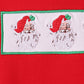 Red Santa Embroidery Boy Pants Set Honeydew
