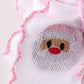 Pink Santa Claus Embroidery Crotchet Edge Alligator Clip Hair Bow Honeydew
