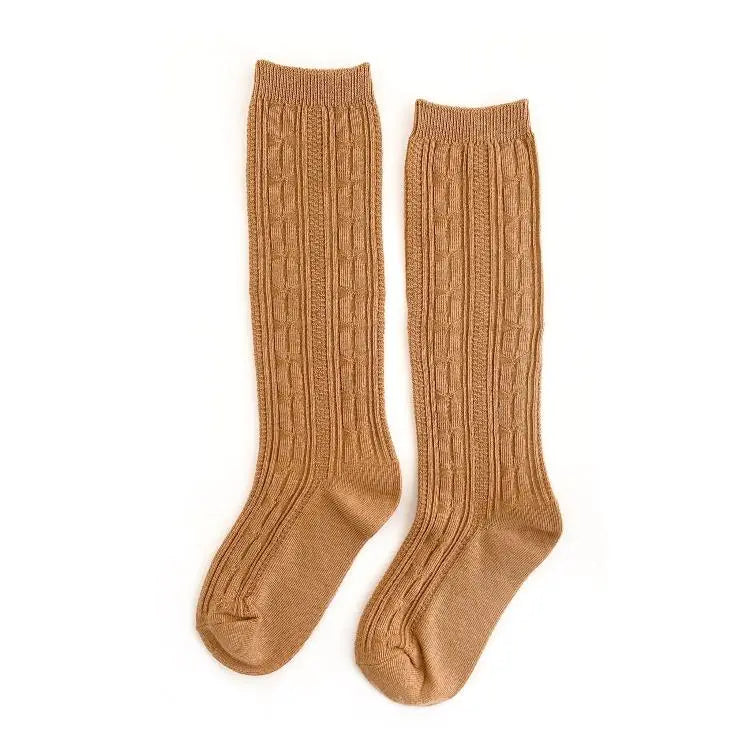 Biscotti Cable Knit Knee High Socks Little Stocking Co
