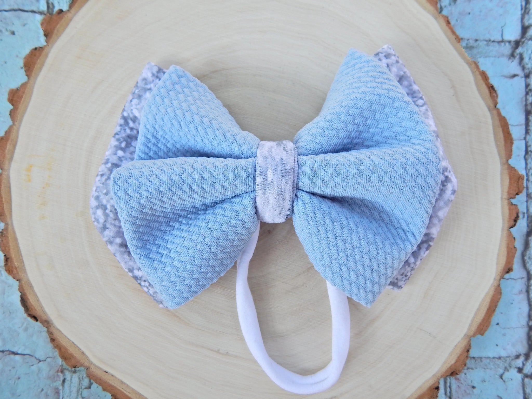 Glass Slipper Double Stacked Bow southernsweetpea